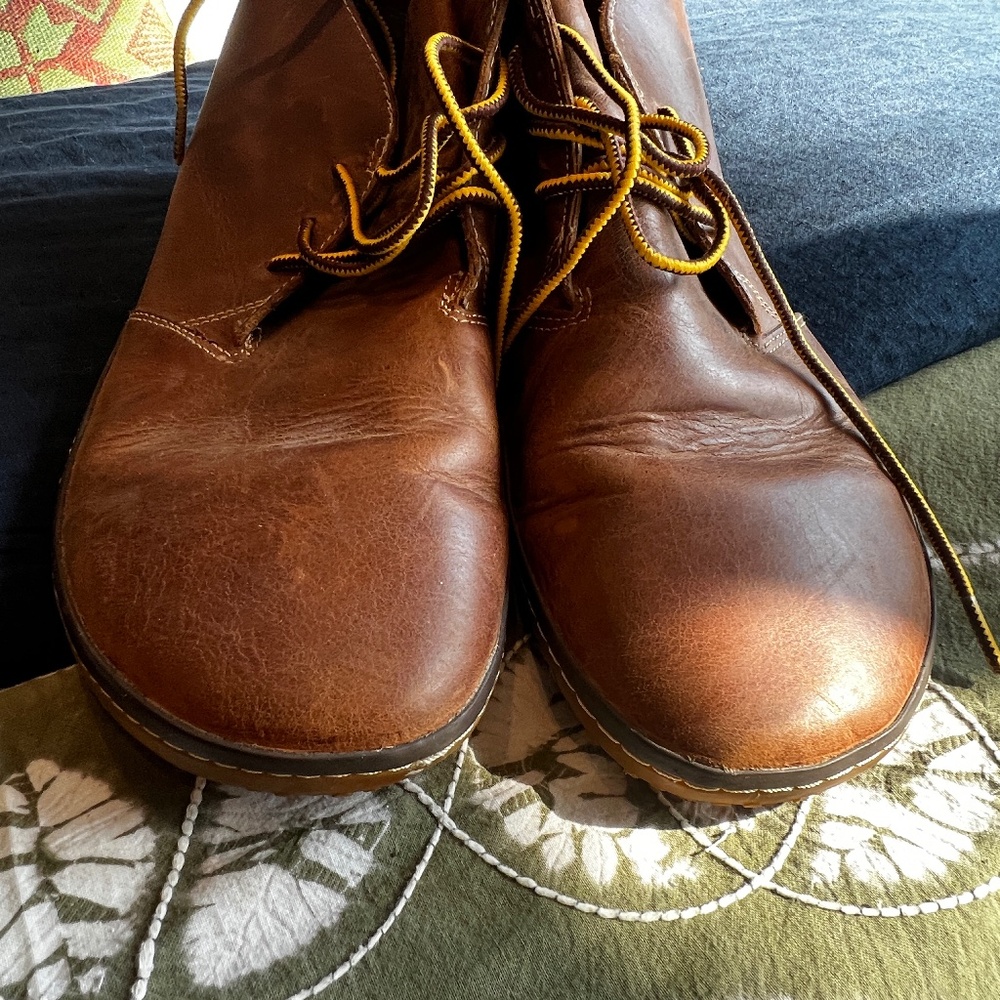 Vivo Barefoot MENS brown leather lace-up boots, Size 45 - Picture 3 of 7